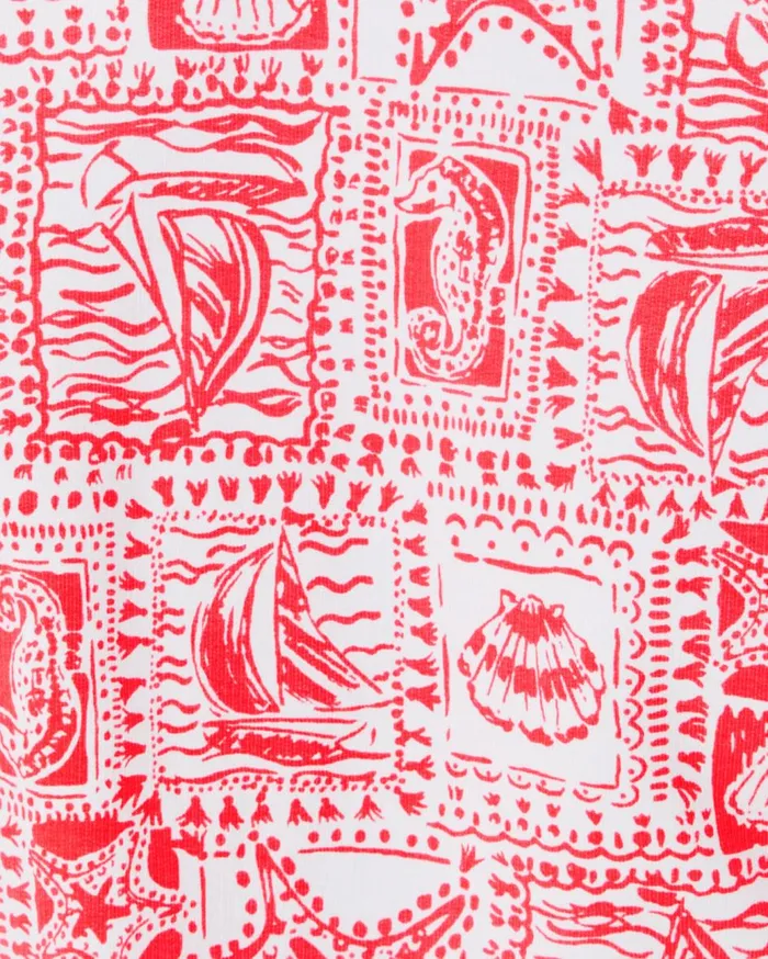 Women Lilly Pulitzer Tops UPF 50 Skipper Popover Multi Grove Garden Women Lilly Pulitzer Tops UPF 50 Skipper Popover Multi Grove Garden