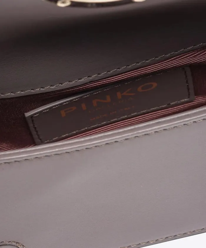 Women Limited Edition Pinko Rhinestonedetailed Micro Love Bag Clutch With Detachable Shoulder Strap Beige 8211 Ironlightgold Women Limited Edition Pinko Rhinestonedetailed Micro Love Bag Clutch With Detachable Shoulder Strap Beige 8211 Ironlightgold