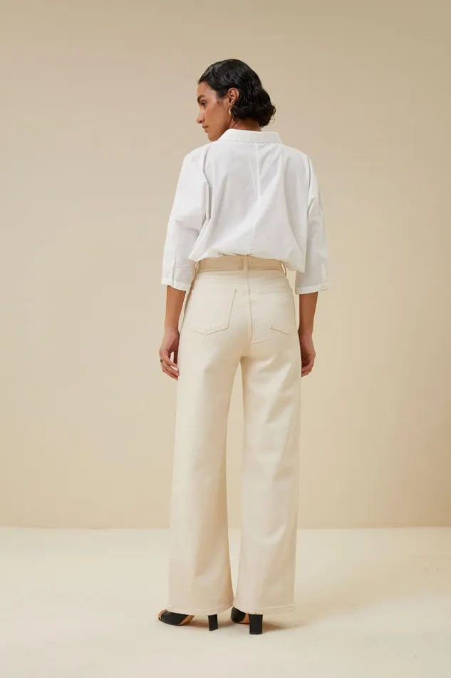 Women Lina Rw Pant Raw White Bybar Jeans