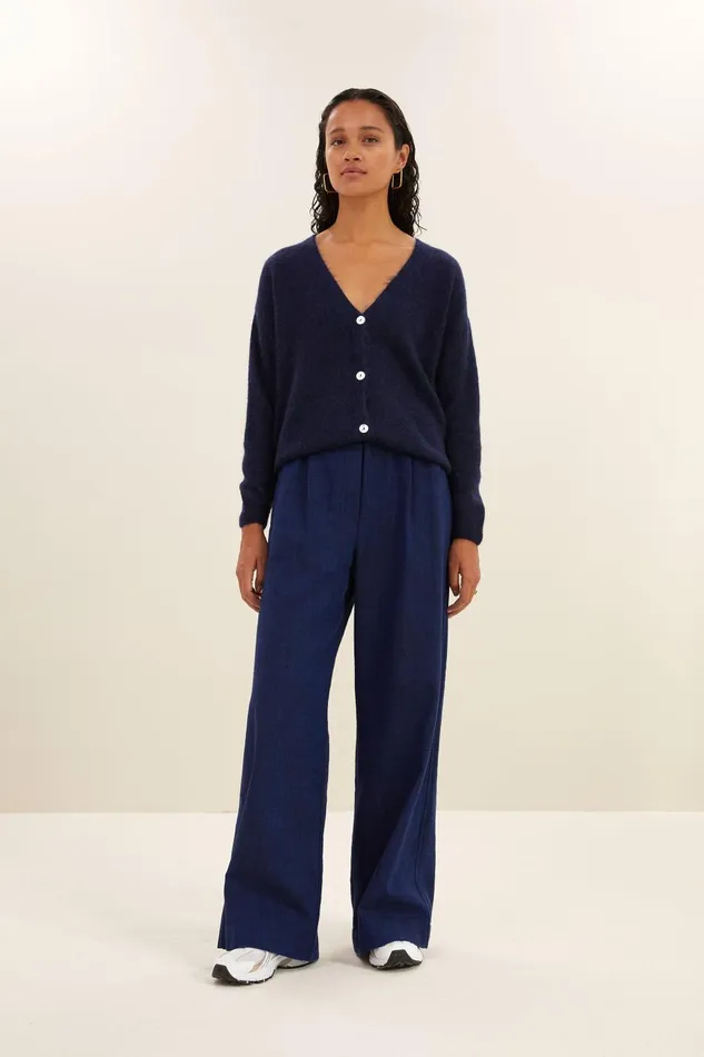 Women Liv Cardigan Midnight Bybar Cardigans