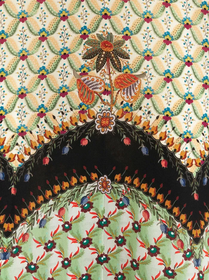 Women Long Crpe De Chine Skirt Etro Skirts