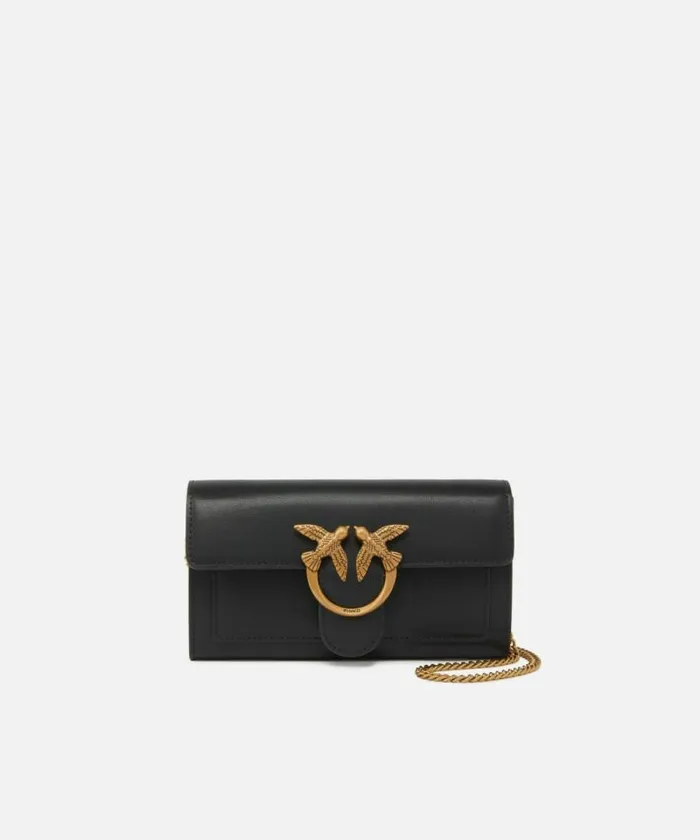 Women Love Bag Icons Pinko Love Bag One Wallet Simply Blackantique Gold