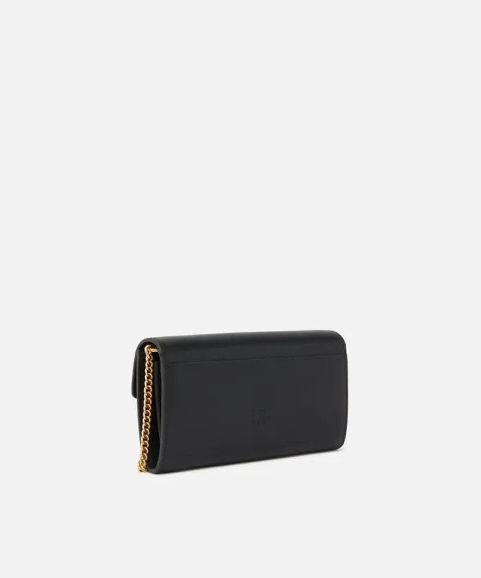 Women Love Bag Icons Pinko Love Bag One Wallet Simply Blackantique Gold Women Love Bag Icons Pinko Love Bag One Wallet Simply Blackantique Gold