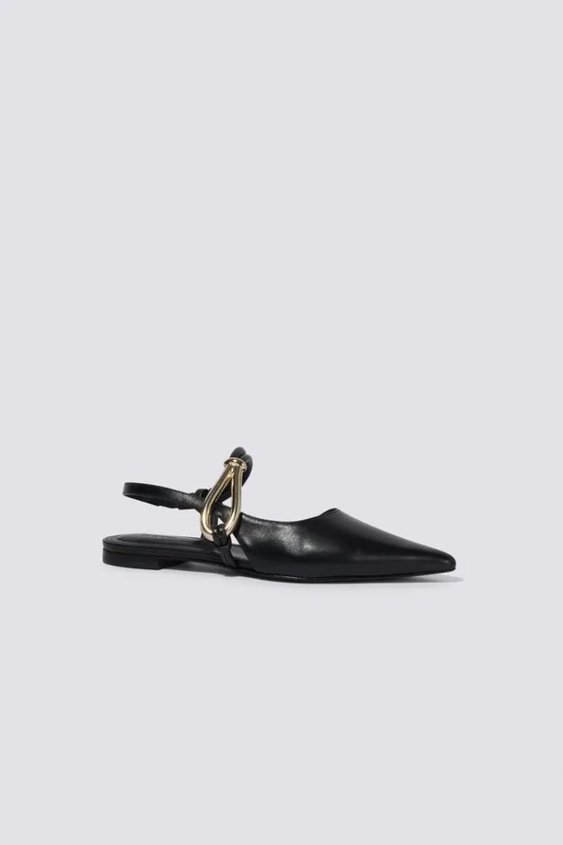 Women Love Knot Flat Black Jonathan Simkhai Footwear