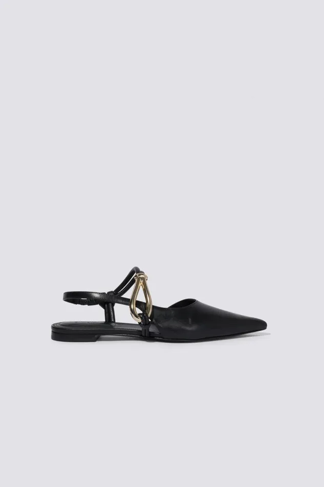 Women Love Knot Flat Black Jonathan Simkhai Footwear