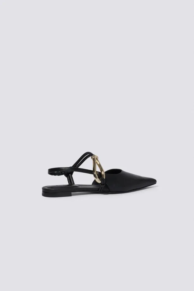 Women Love Knot Flat Black Jonathan Simkhai Footwear