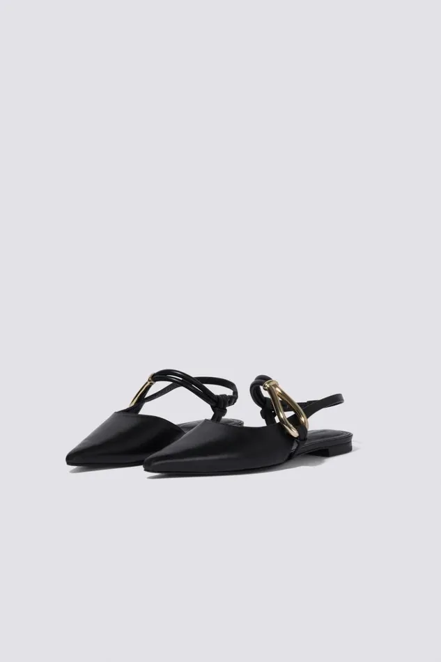 Women Love Knot Flat Black Jonathan Simkhai Footwear