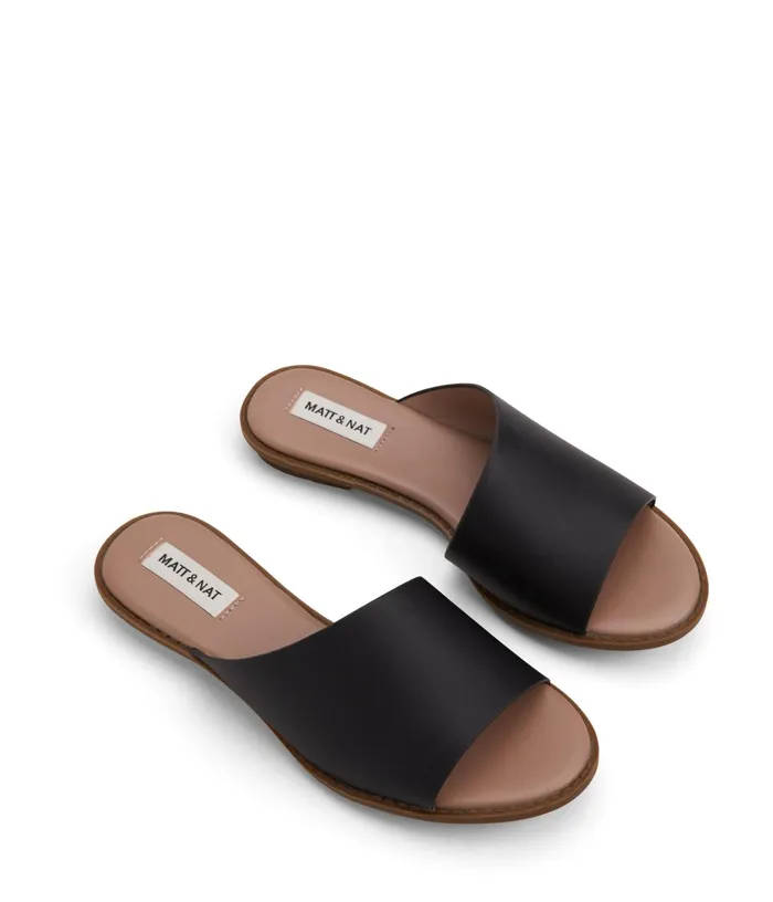 Women Lunna Vegan Sandals Black Matt and Nat Sandals