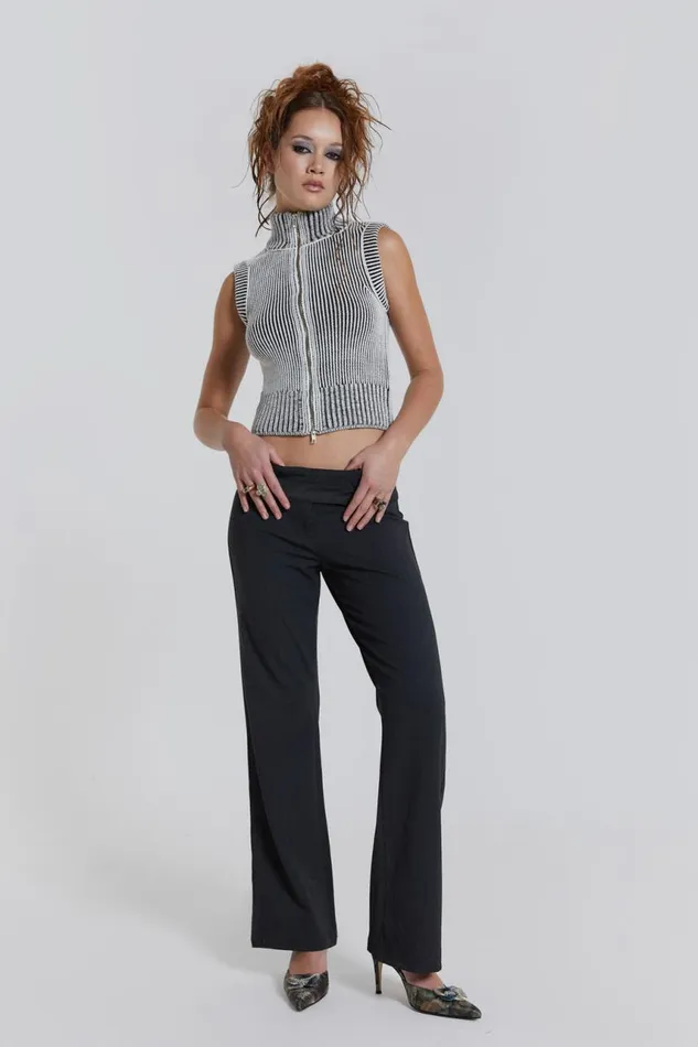 Women Maddox Sleeveless Knitted Top Jaded London Knitwear