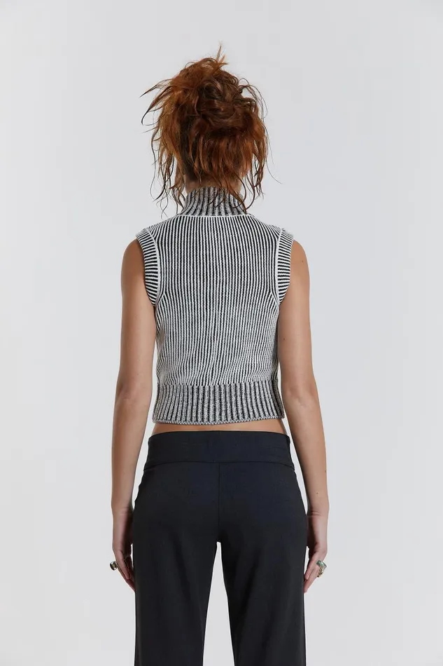Women Maddox Sleeveless Knitted Top Jaded London Knitwear