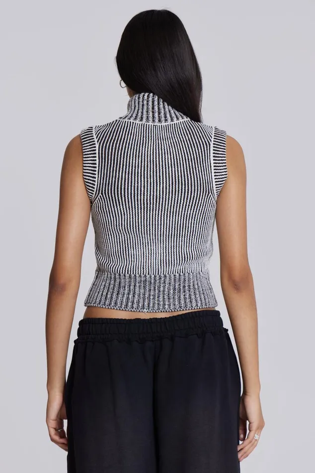 Women Maddox Sleeveless Knitted Top Jaded London Knitwear