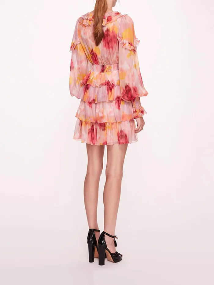 Women Marchesa Dresses Orchid Pink Multi Women Marchesa Dresses Orchid Pink Multi