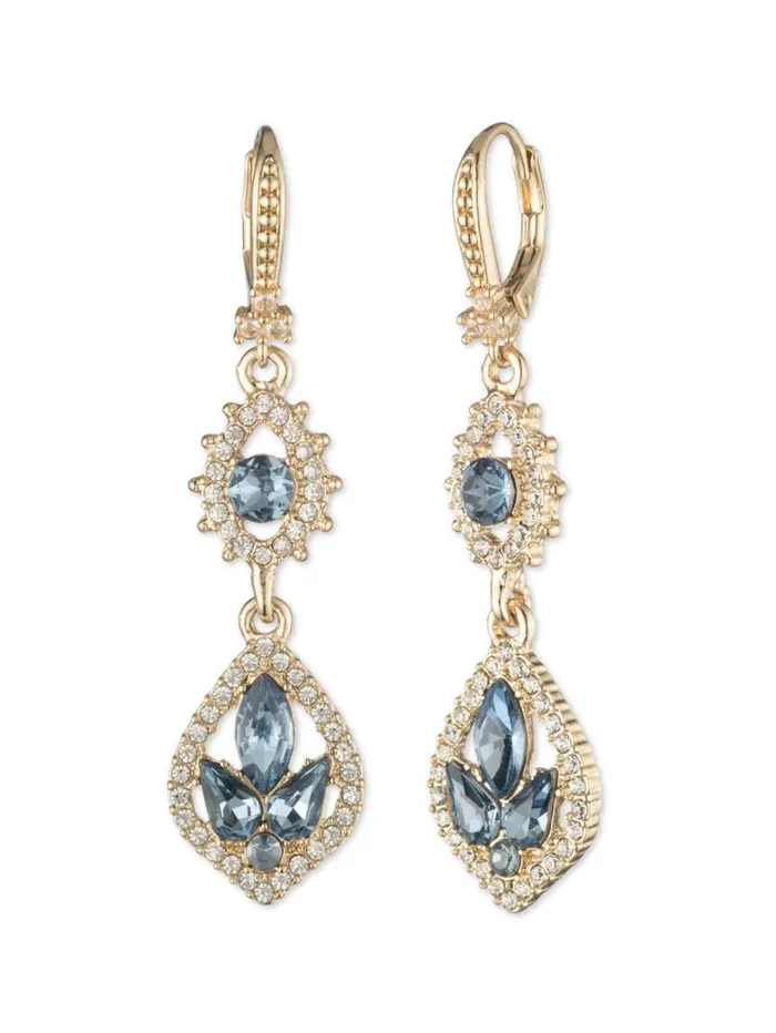 Women Marchesa Jewelry Poised Denim Midi Drop Earring Denim