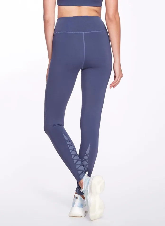 Women Marchesa Marchesa Active Navy Blue High Waisted Legging Navy