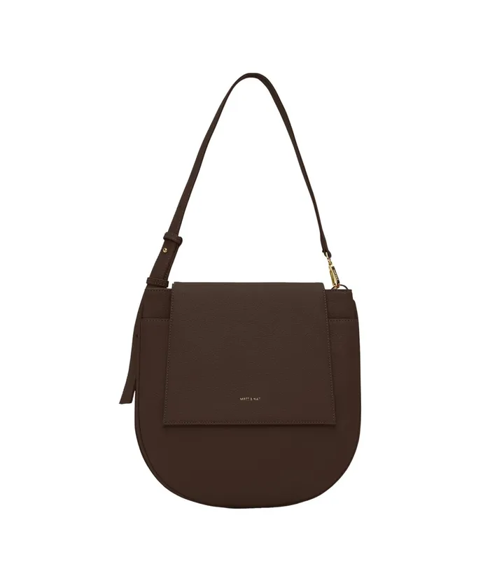 Women Match Vegan Shoulder Bag 8211 Purity Chocolate Matt and Nat Shoulder Bags Women Match Vegan Shoulder Bag 8211 Purity Chocolate Matt and Nat Shoulder Bags