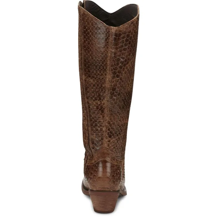 WOMEN Mcalester 15034 PullOn Womens Boot Cedar Viper Print Justin Boots Western