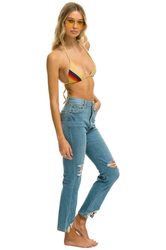 WomenMen Denim Aviator Nation High Rise Slim Boot Jean 8211 Vintage