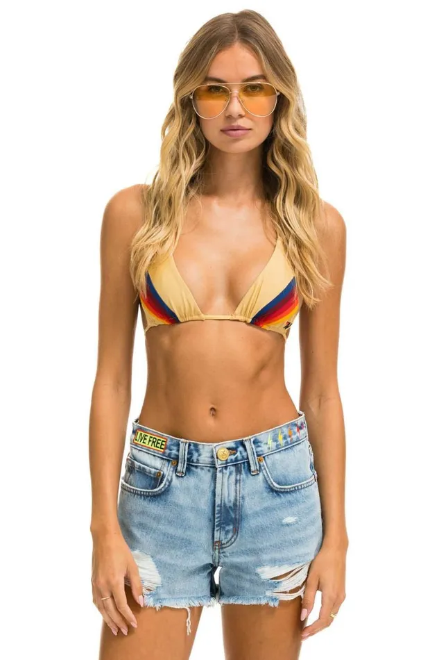 WomenMen Denim Aviator Nation Mid Rise Boyfriend Cutoff Jean Shorts 8211 Super Light