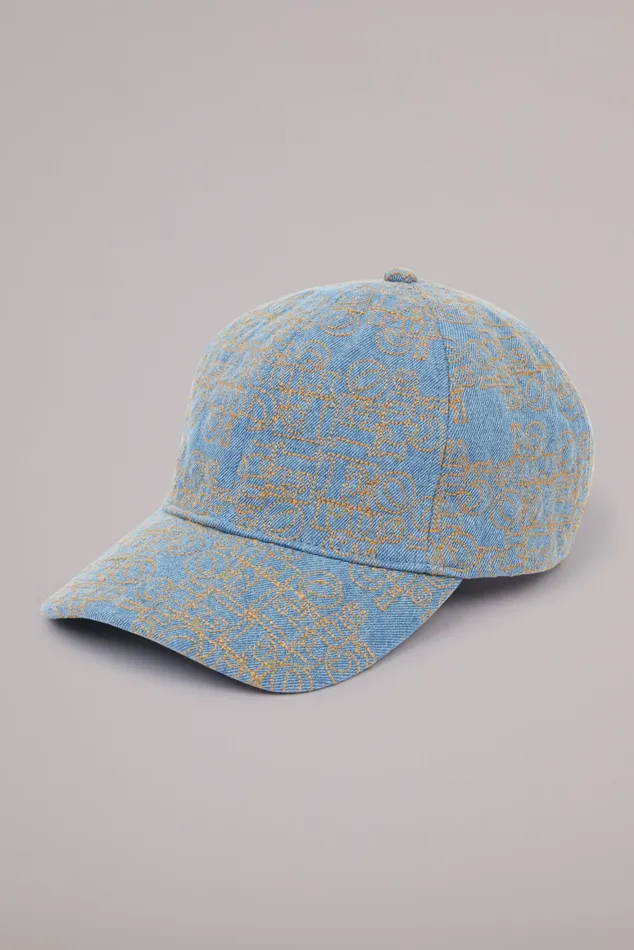 WomenMen Fiorucci Hats Embroidered Logo Cap Blue