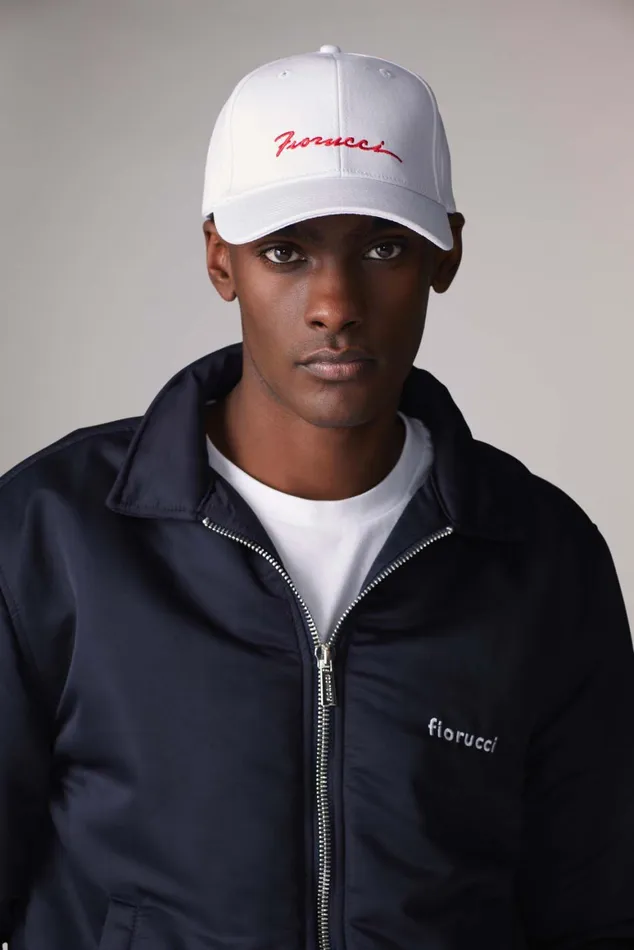 WomenMen Fiorucci Hats Squiggle Logo Cap White WomenMen Fiorucci Hats Squiggle Logo Cap White