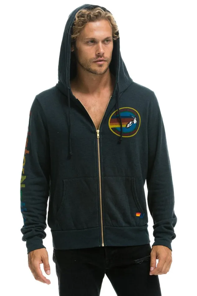 WomenMen Hoodies Aviator Nation Hamptons Hoodie 8211 Charcoal