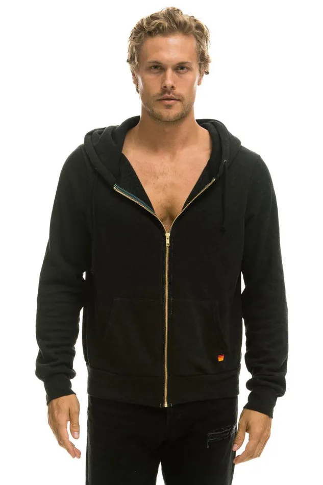 WomenMen Hoodies Aviator Nation Locals Only Hoodie 8211 Black