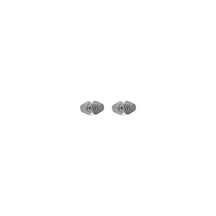 WomenMen Jewellery Balenciaga Cagole Stud Earrings In Antique Silver