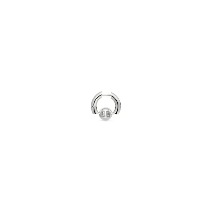WomenMen Jewellery Balenciaga Cut Xs Earring In Silver