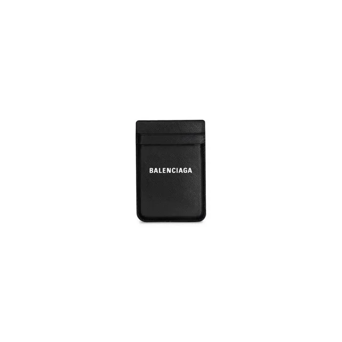 WomenMen Phone Accessories and Keyrings Balenciaga Cash Magnet Card Holder In Black WomenMen Phone Accessories and Keyrings Balenciaga Cash Magnet Card Holder In Black