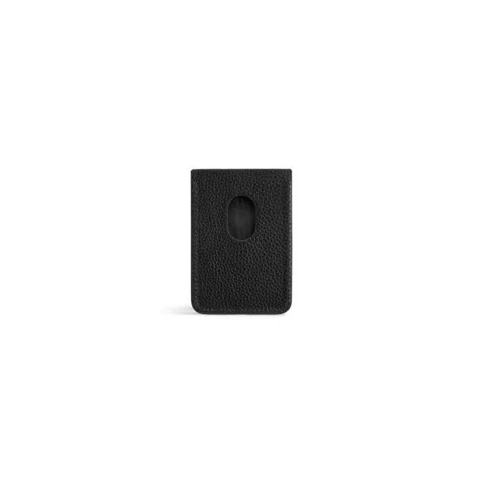WomenMen Phone Accessories and Keyrings Balenciaga Cash Magnet Card Holder In Black