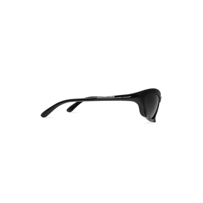 WomenMen Sunglasses Balenciaga Bat Rectangle Sunglasses In Black