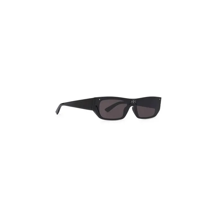 WomenMen Sunglasses Balenciaga Shield Rectangle Sunglasses In Black