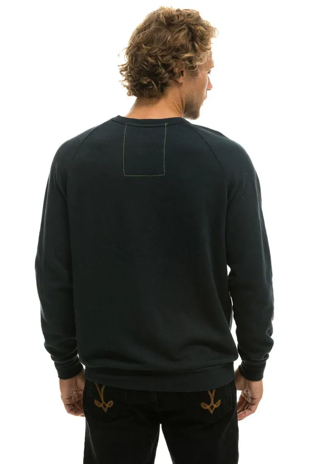 WomenMen Sweatshirts Aviator Nation Bolt Crew Sweatshirt 8211 Charcoal