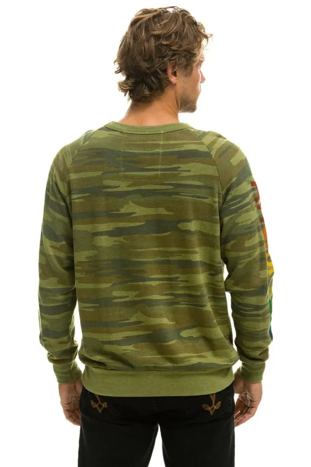 WomenMen Sweatshirts Aviator Nation Mill Valley Sweatshirt 8211 Camo