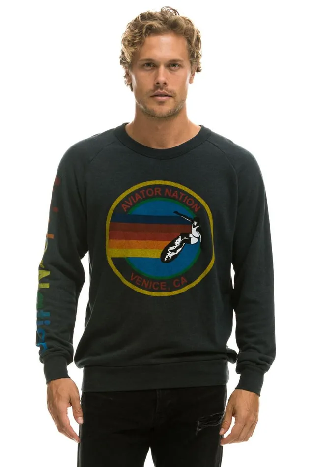 WomenMen Sweatshirts Aviator Nation Sweatshirt 8211 Charcoal
