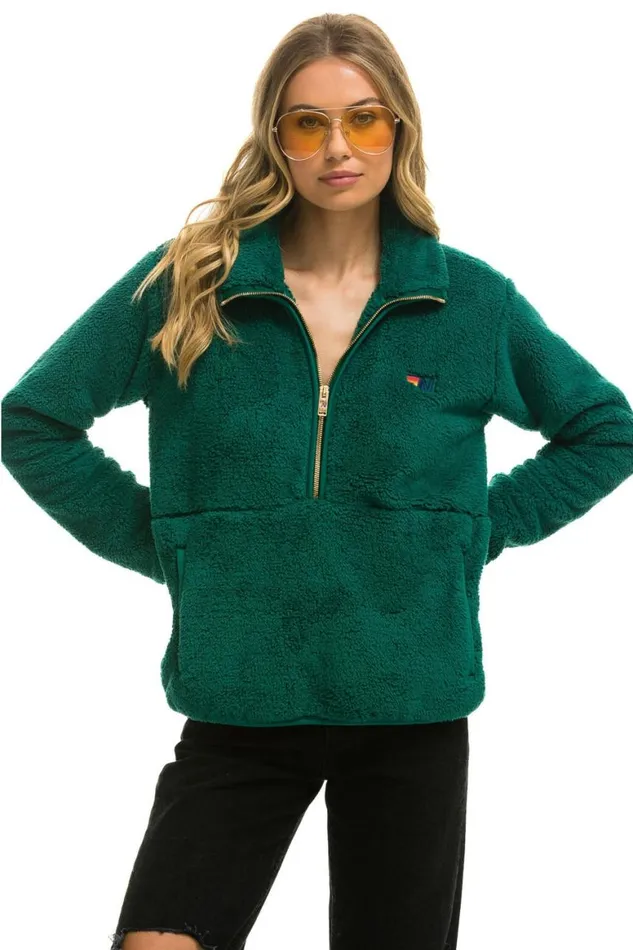 WomenMen Teddy Jackets Aviator Nation Teddy Unisex Half Zip Jacket 8211 Amazon