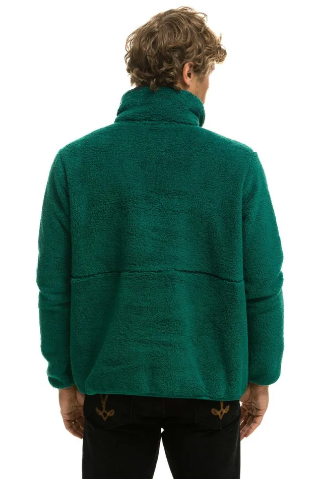 WomenMen Teddy Jackets Aviator Nation Teddy Unisex Half Zip Jacket 8211 Amazon