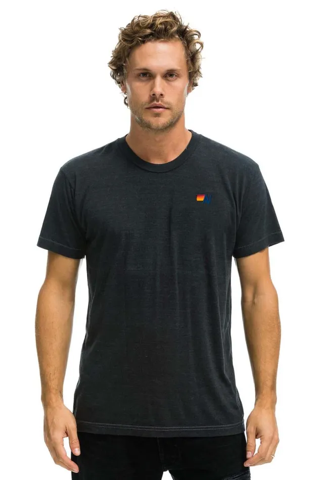 WomenMen Tees Aviator Nation Basic Tee 8211 Charcoal