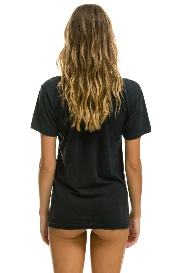 WomenMen Tees Aviator Nation Basic Tee 8211 Charcoal