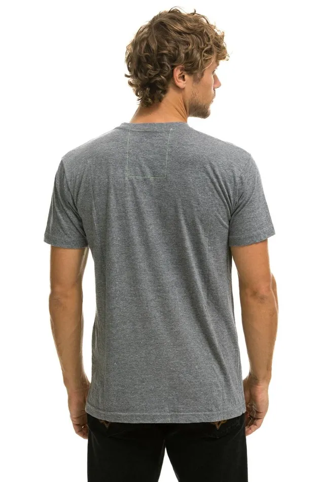 WomenMen Tees Aviator Nation Signature Aspen Tee 8211 Heather Grey