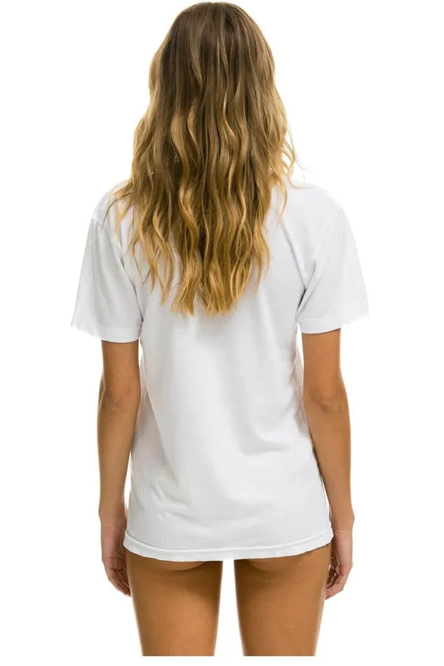 WomenMen Tees Aviator Nation Signature Small Venice Circle Tee 8211 White