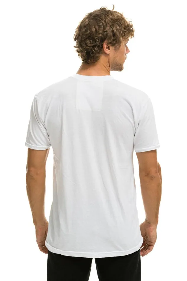 WomenMen Tees Aviator Nation Signature Tee 8211 White