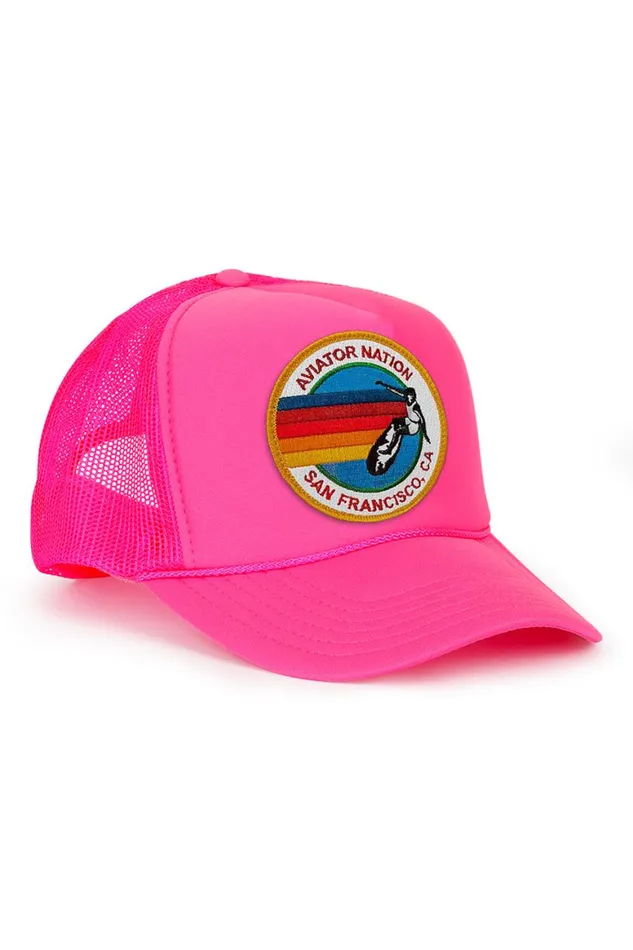 WomenMen Trucker Hats Aviator Nation San Francisco Trucker Hat