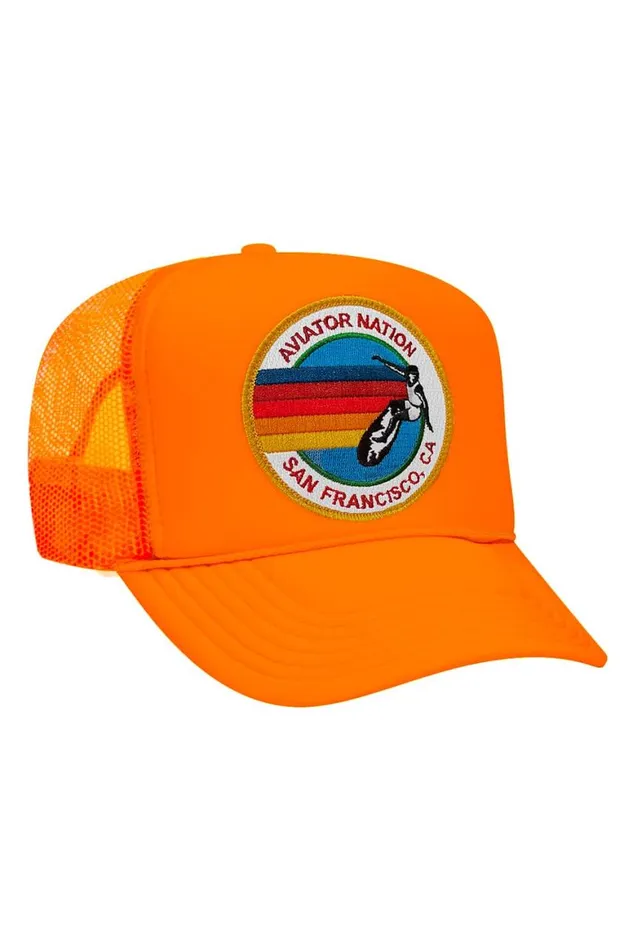 WomenMen Trucker Hats Aviator Nation San Francisco Trucker Hat