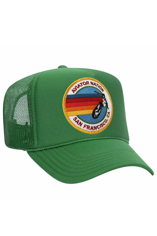 WomenMen Trucker Hats Aviator Nation San Francisco Trucker Hat