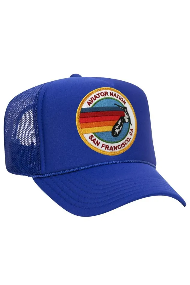 WomenMen Trucker Hats Aviator Nation San Francisco Trucker Hat