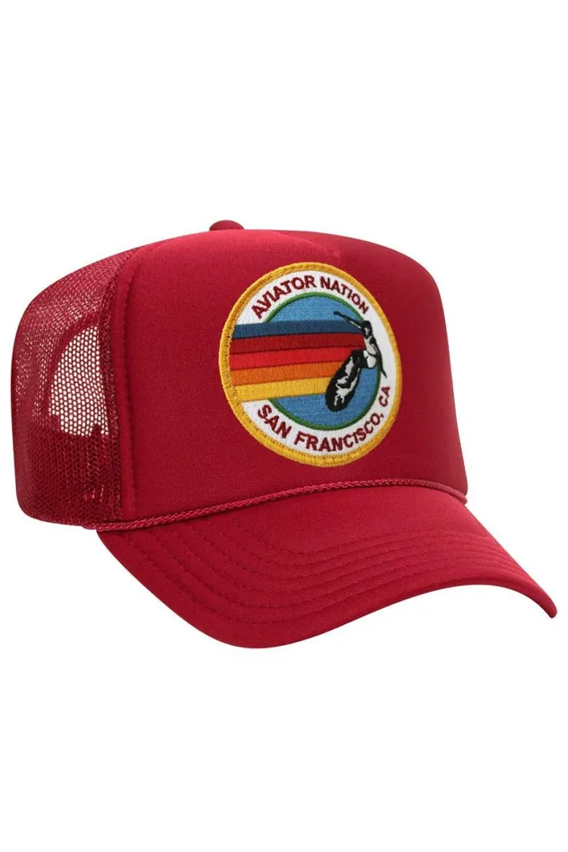 WomenMen Trucker Hats Aviator Nation San Francisco Trucker Hat