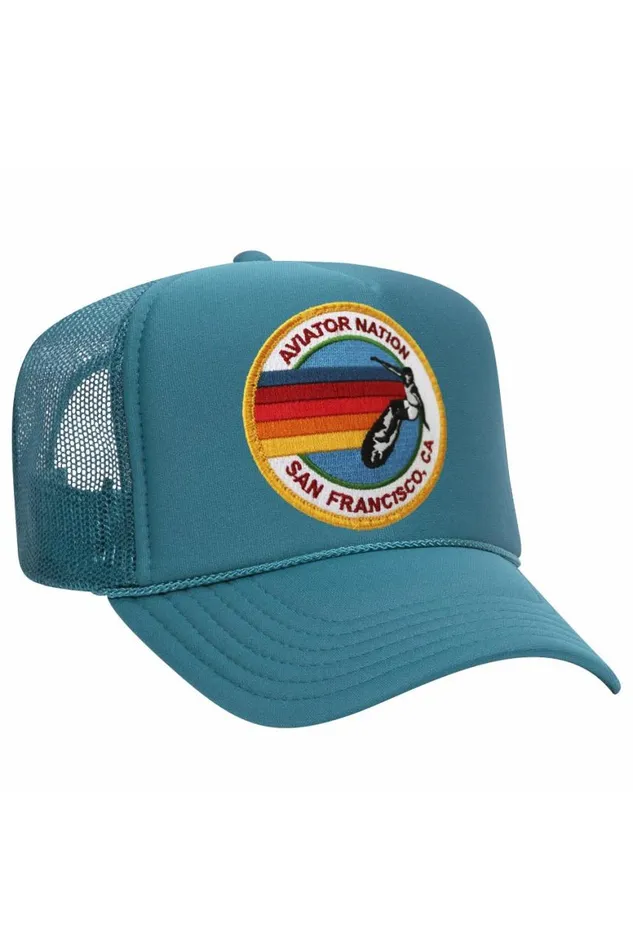 WomenMen Trucker Hats Aviator Nation San Francisco Trucker Hat