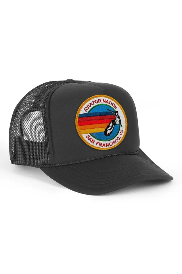 WomenMen Trucker Hats Aviator Nation San Francisco Trucker Hat