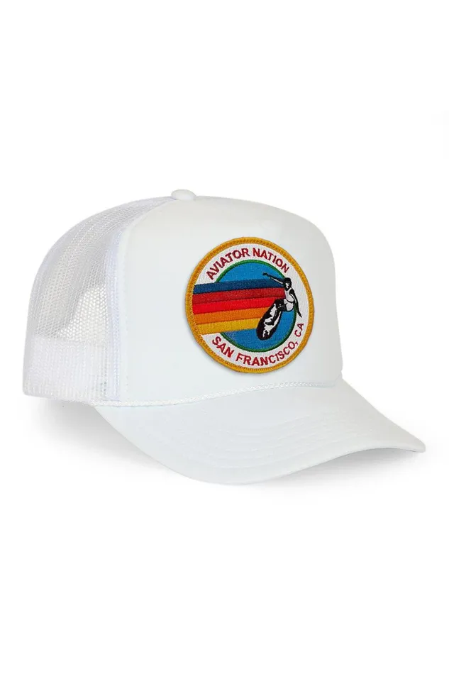 WomenMen Trucker Hats Aviator Nation San Francisco Trucker Hat